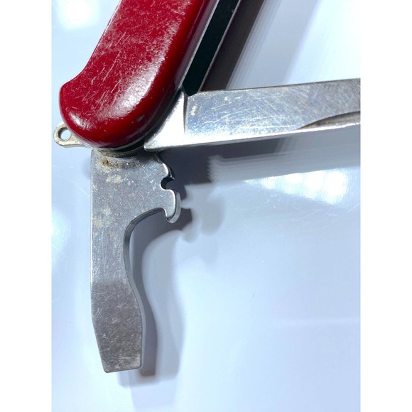 Victorinox Switzerland Stainless Rostfrei Crossbow Officier Suisse Red 6 Tool - Picture 11 of 11